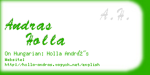 andras holla business card